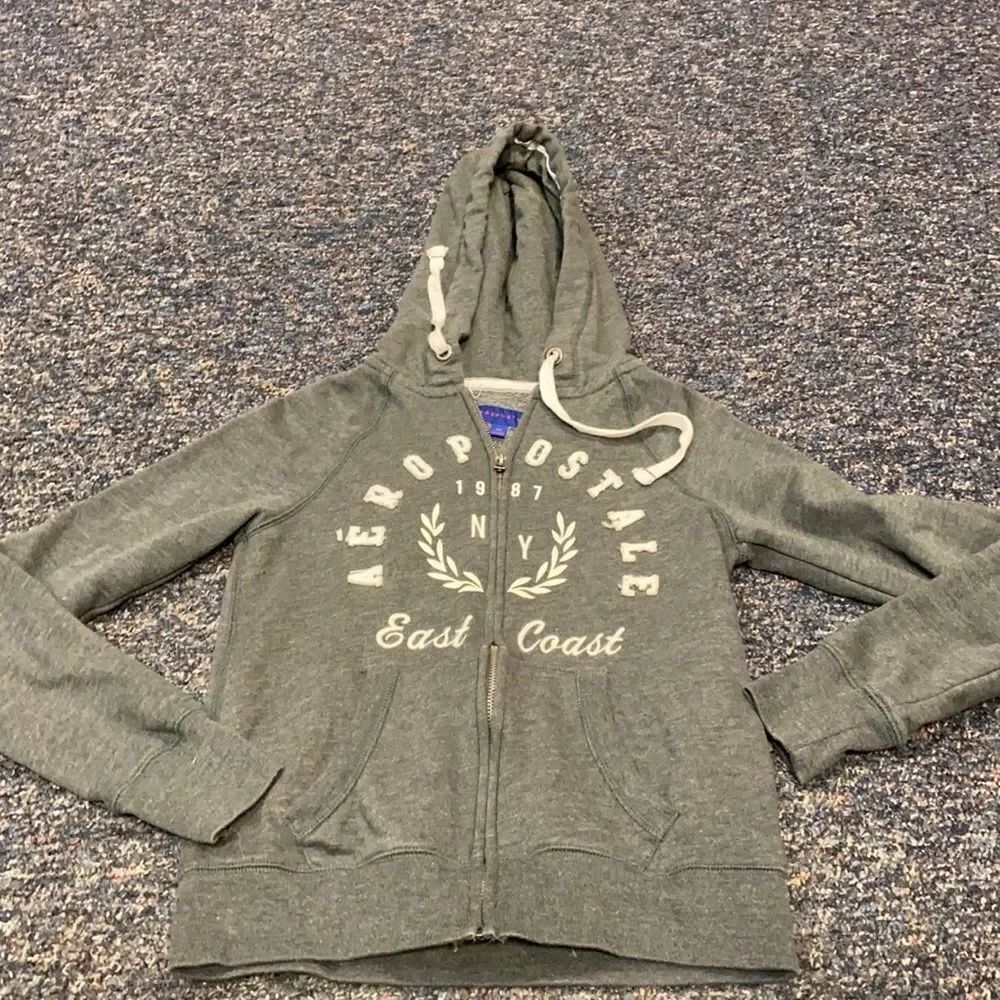 Aeropostale Gray East Coast Hoodie sz. XS